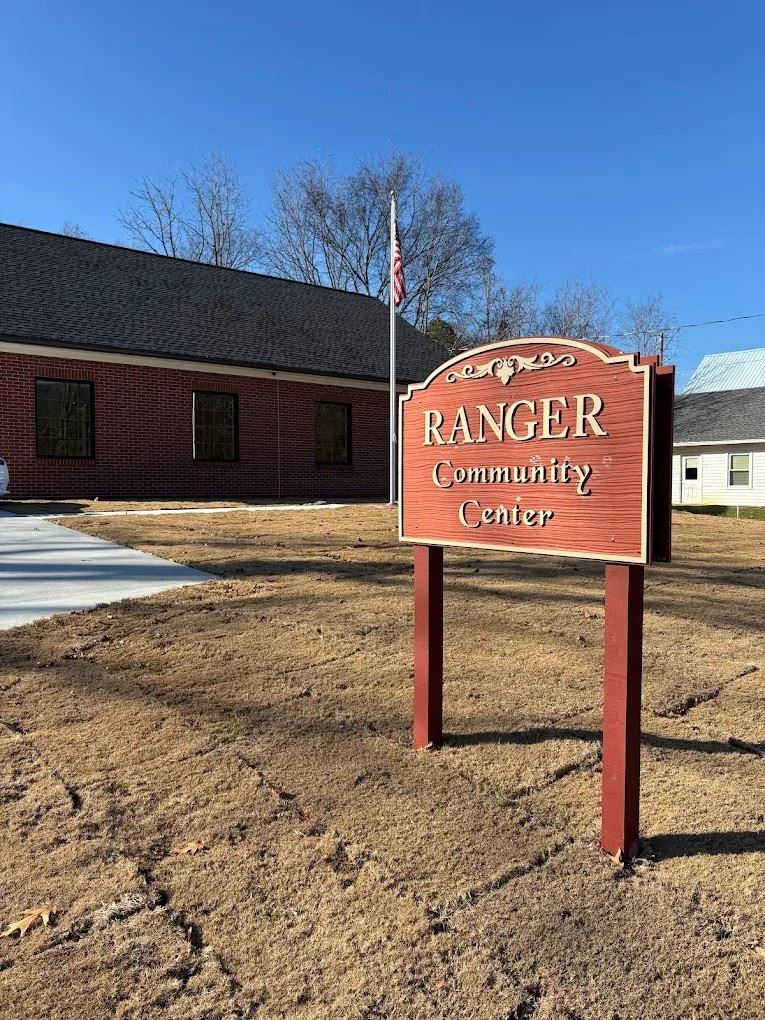 ranger community center Sign